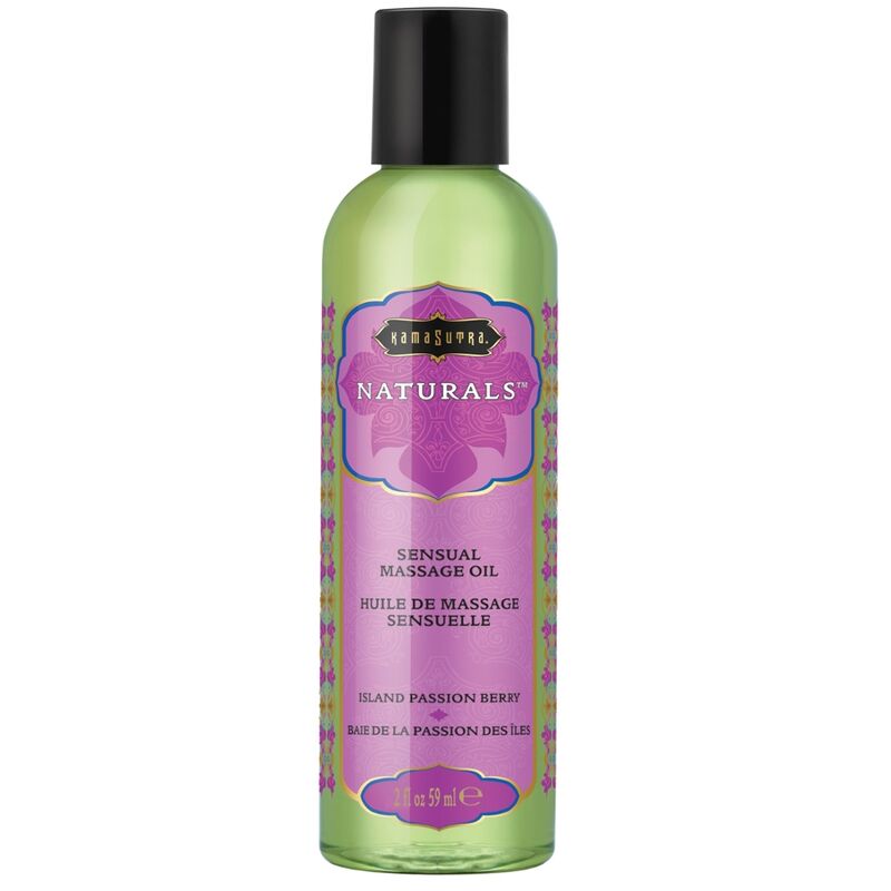 KAMASUTRA - HUILE DE MASSAGE NATURELLE BAIE DE LA PASSION DE LÎLE 59 ML