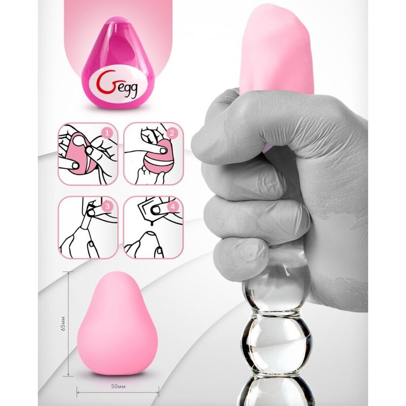 G-VIBE - MASTURBATEUR TEXTURÉ RÉUTILISABLE OEUF ROSE