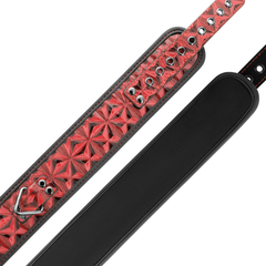 BEGME - COLLIER EN CUIR VÉGAN PREMIUM ÉDITION ROUGE AVEC DOUBLURE EN NÉOPRÈNE