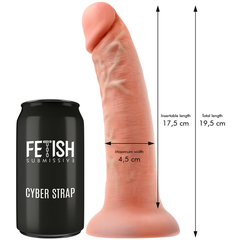 FETISH SUBMISSIVE CYBER STRAP - HARNAIS AVEC GODE ET TÉLÉCOMMANDE BULLET TECHNOLOGIE WATCHME M