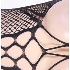 QUEEN LINGERIE - BODYSTOCKING DOS OUVERT ET COL DOS OUVERT S/L