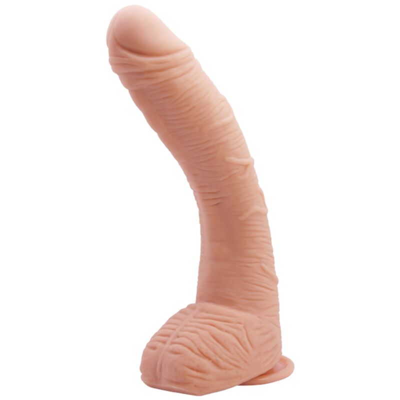 Baile – Gode réaliste Alex 27 cm incurvé avec ventouse et testicules