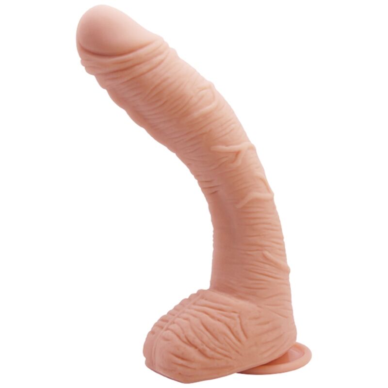 Baile – Gode réaliste Alex 27 cm incurvé avec ventouse et testicules