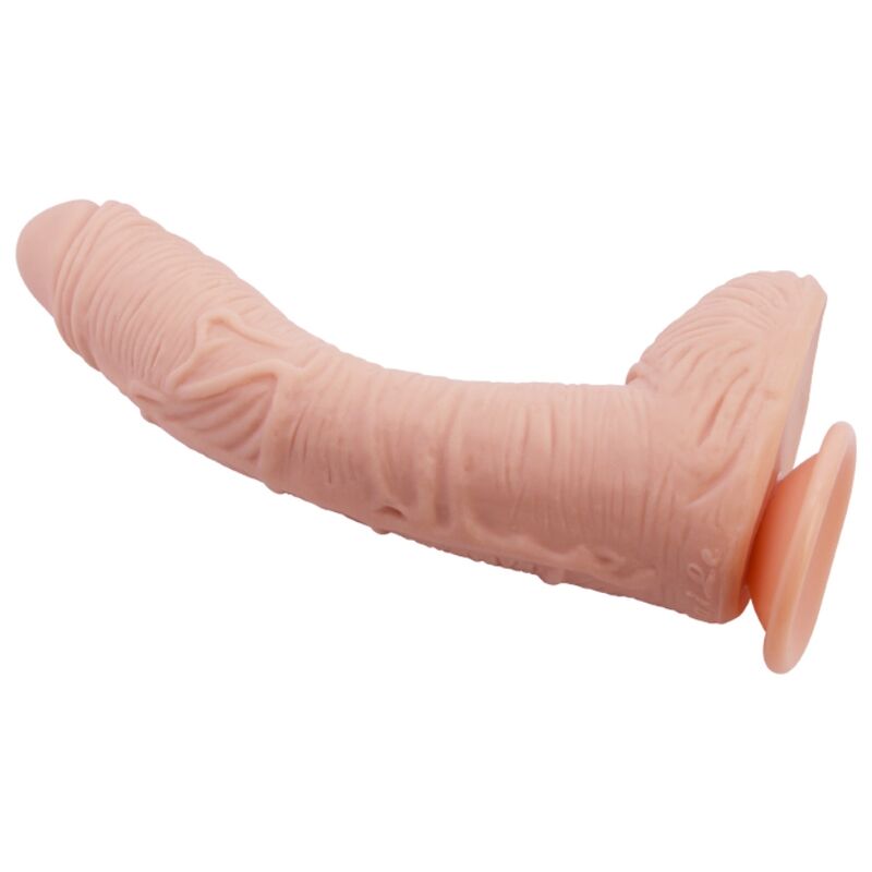 Baile – Gode réaliste Alex 27 cm incurvé avec ventouse et testicules