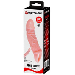 BAILE - GAINE DEXTENSION DE PÉNIS AVEC SANGLE POUR TESTICULES 13,5 CM