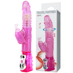 BAILE - PARTENAIRE DE VOYAGE ROTATEUR HAUT ET BAS LAPIN ROSE