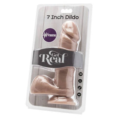 GET REAL - GODE 18 CM AVEC BILLES VIBRATEUR SKIN