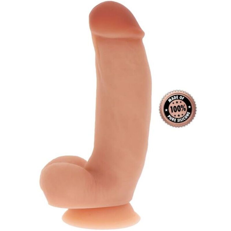 Gode en silicone 18 cm peau avec boules – sextoy réaliste Get Real