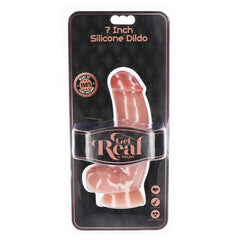 Gode en silicone 18 cm peau avec boules – sextoy réaliste Get Real