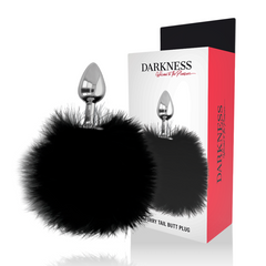 DARKNESS - BOUCHON EXTRA ANAL AVEC QUEUE NOIR 7 CM