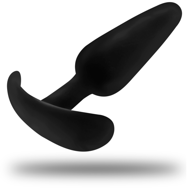 BLACK&SILVER - BOUCHON ANAL EN SILICONE HANSEL AVEC PETITE POIGNÉE