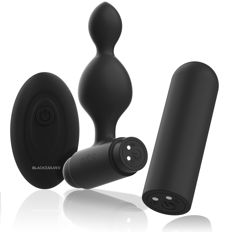 BLACK&SILVER - TUCKER PETITE TÉLÉCOMMANDE POUR PLUG ANAL EN SILICONE