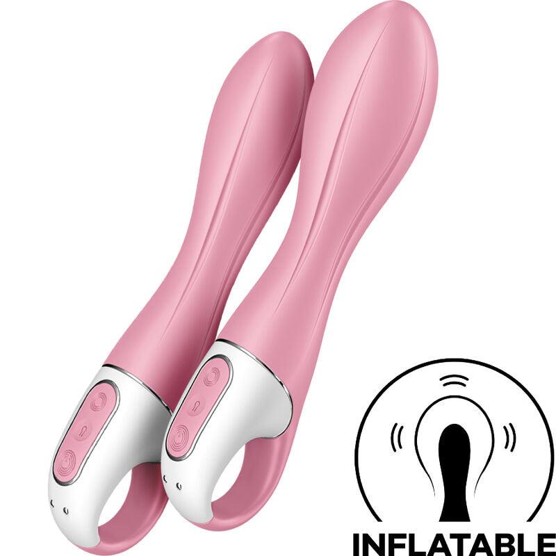 SATISFYER - VIBRATEUR POMPE A AIR 2 ROSE