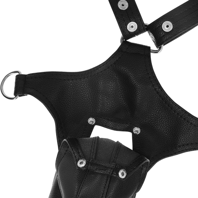 FETISH SUBMISSIVE ATTITUDE - HARNAIS JOCK STRAP EN CUIR ÉCOLOGIQUE POUR HOMMES