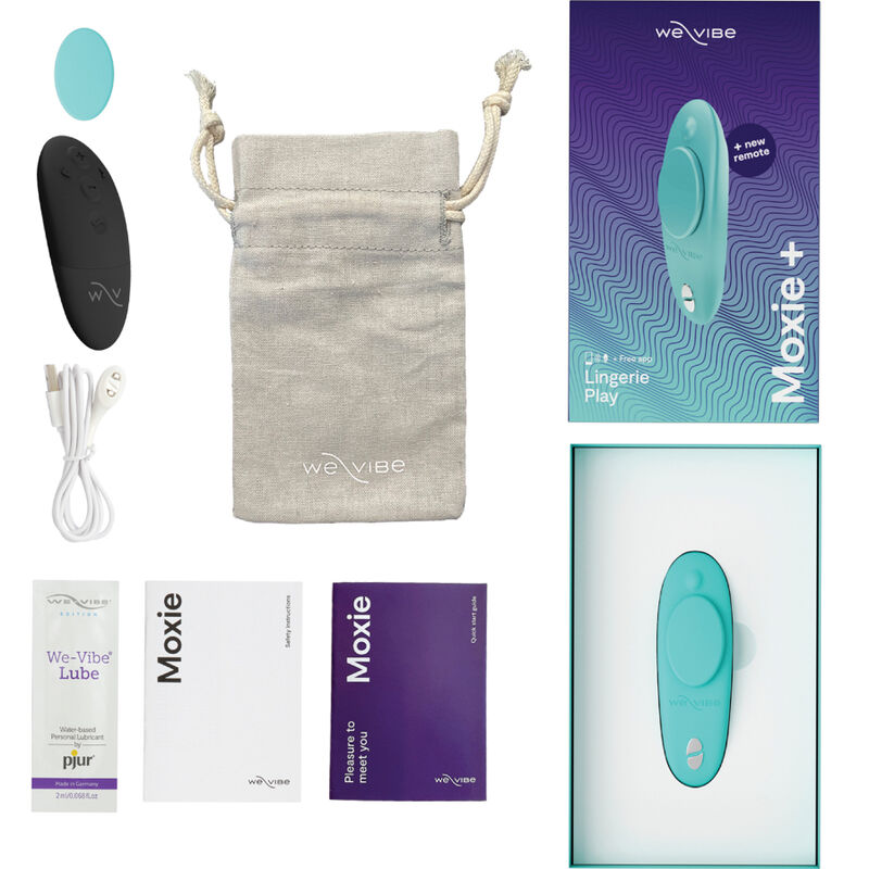 WE-VIBE - VIBRATEUR MOXIE + AQUA CLITORAL