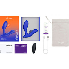 WE-VIBE - MASSEUR DE PROSTATE VECTOR+ BLEU