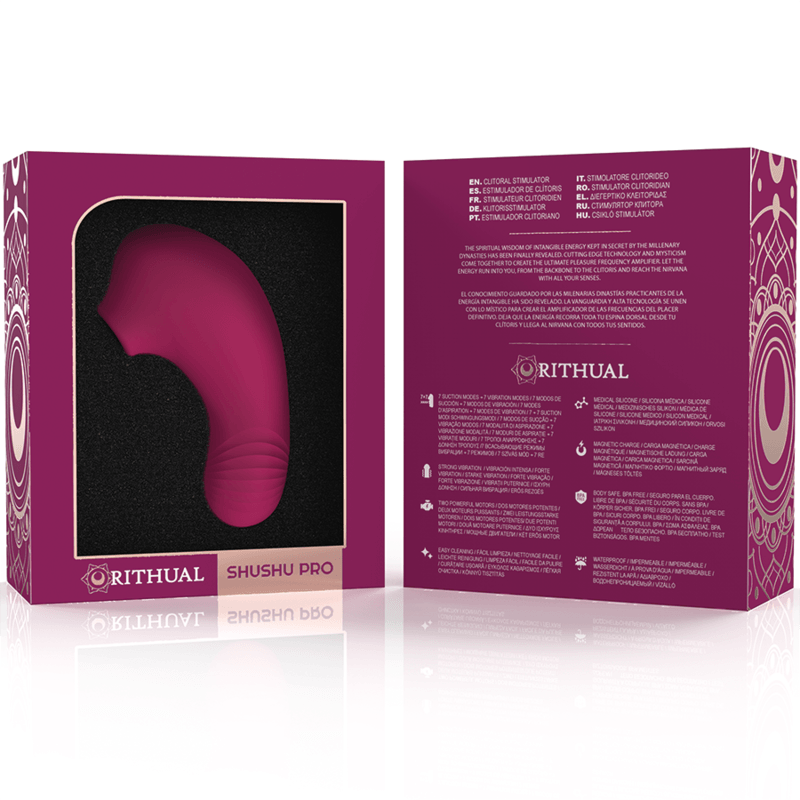 RITHUAL - STIMULATEUR DE CLITORIS DE POCHE SHUSHU PRO 2 PUISSANTS MOTEURS DORCHIDÉES