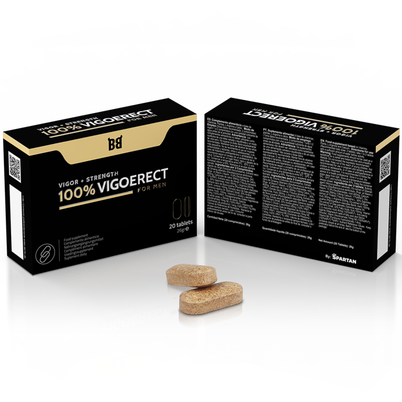 BLACK BULL - 100% VIGOERECT VIGEUR + FORCE POUR HOMME 20 COMPRIMES