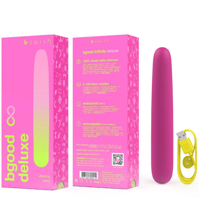 B SWISH - VIBRATEUR RECHARGEABLE B SWISH - BGOOD INFINITE DELUXE SILICONE ROSE