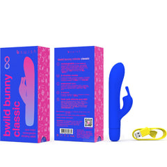 B SWISH - VIBRATEUR RECHARGEABLE CLASSIQUE BWILD BUNNY INFINITE SILICONE BLEU