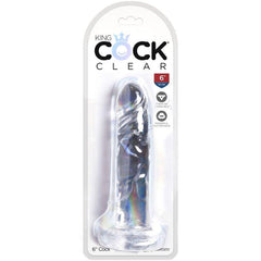 KING COCK - CLEAR PÉNIS RÉALISTE 15.5 CM TRANSPARENT