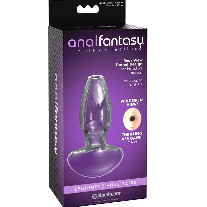 ANAL FANTASY ELITE COLLECTION - DILATATEUR ANAL GAPER POUR DÉBUTANTS CRISTAL TAILLE S