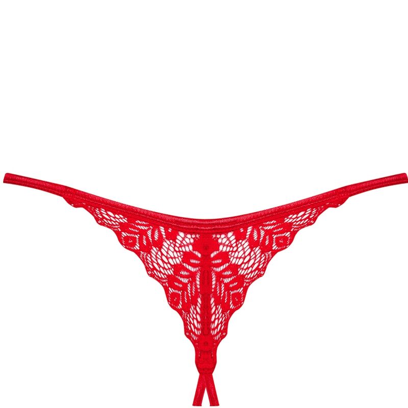 OBSESSIVE - STRING INGRIDIA CROCHLESS ROUGE M/L