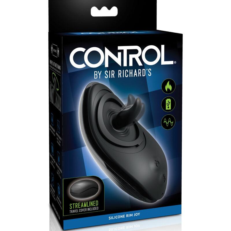 SIR RICHARDS - STIMULATEUR ANAL RIM JOY VIBRATEUR & SILICONE NOIR