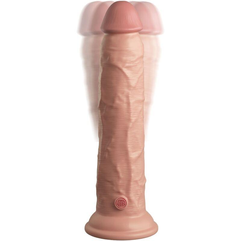 KING COCK - ELITE VIBRATEUR GODE RÉALISTE & TÉLÉCOMMANDE EN SILICONE 23 CM