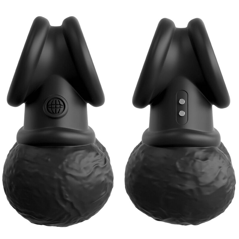 KING COCK - ELITE ANNEAU AVEC TESTICULE VIBRANT SILICONE