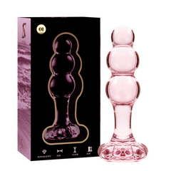 NEBULA SERIES BY IBIZA - MODÈLE 1 BOUCHON EN VERRE BOROSILICATE TRANSPARENT 10.5 CM -O- 3 CM