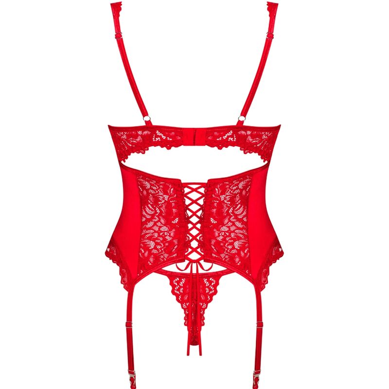 OBSESSIVE - CORSET ET STRING AMOR CHERRIS L/XL