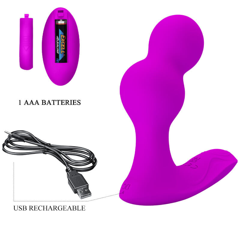 PRETTY LOVE - MASSAGER VIBRATEUR ANAL TERRANCE AVEC TÉLÉCOMMANDE