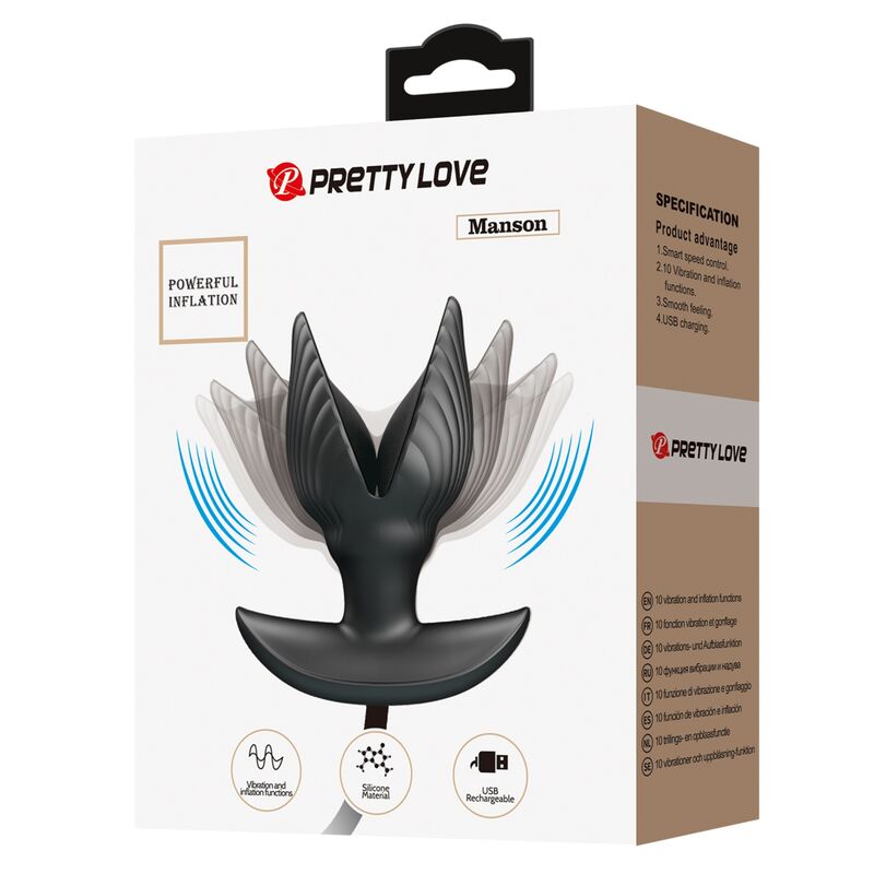 PRETTY LOVE - PLUG ANAL GONFLABLE & RECHARGEABLE