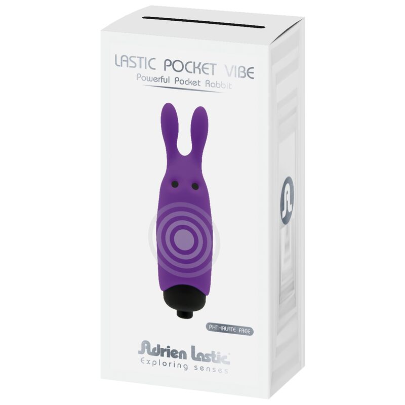 ADRIEN LASTIC - VIBRATEUR LAPIN VIOLET DE POCHE LASTIC