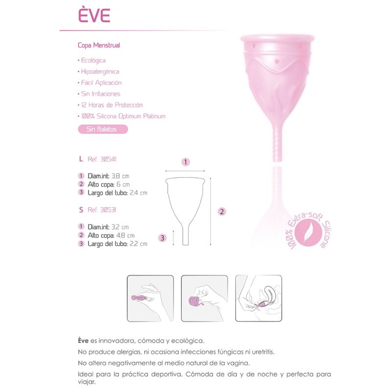 FEMINTIMATE - COUPE MENSTRUELLE EN SILICONE EVE - TAILLE L