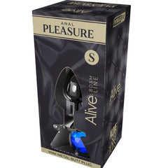 ALIVE - MINI PLUG DE PLAISIR ANAL MÉTAL BLEU TAILLE S