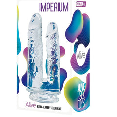 ALIVE - IMPERIUM DOUBLE PÉNIS RÉALISTE TRANSPARENT 12/14 CM