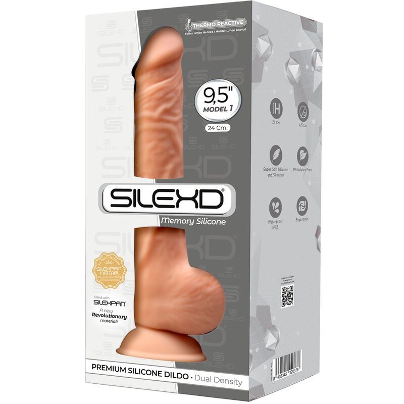 SILEXD - MODÈLE 1 PÉNIS RÉALISTE PREMIUM SILEXPAN SILICONE 24 CM