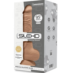 SILEXD - MODÈLE 1 PÉNIS RÉALISTE PREMIUM SILEXPAN SILICONE CARAMEL 24 CM