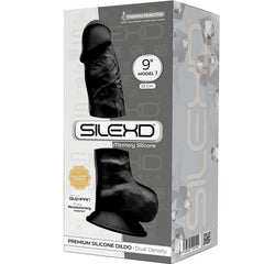 SILEXD - MODÈLE 1 PÉNIS RÉALISTE PREMIUM SILEXPAN SILICONE NOIR 23 CM