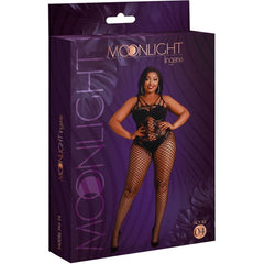 MOONLIGHT - BODYSTOCKING MODÈLE 4 NOIR GRANDE TAILLE