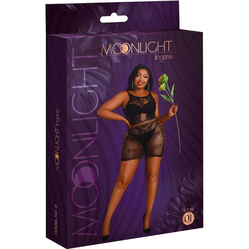 MOONLIGHT - ROBE MODÈLE 1 NOIRE GRANDE TAILLE