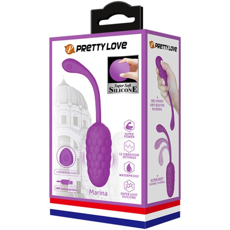 PRETTY LOVE - OEUF VIBRANT  TEXTURE MARINE RECHARGEABLE VIOLET