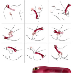 ARMONY - VIBRATEUR & ROTATEUR PRINCE DILDO ROUGE