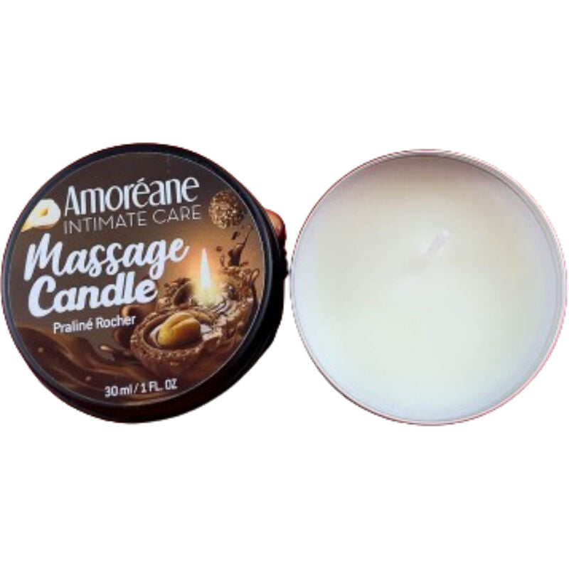 AMOREANE - BOUGIE DE MASSAGE ROCHER PRALINE 30 ML