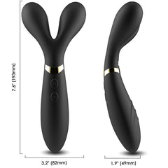 ARMONY - Y-WAND MASSAGE & VIBRATEUR DOUBLE TÊTE NOIR