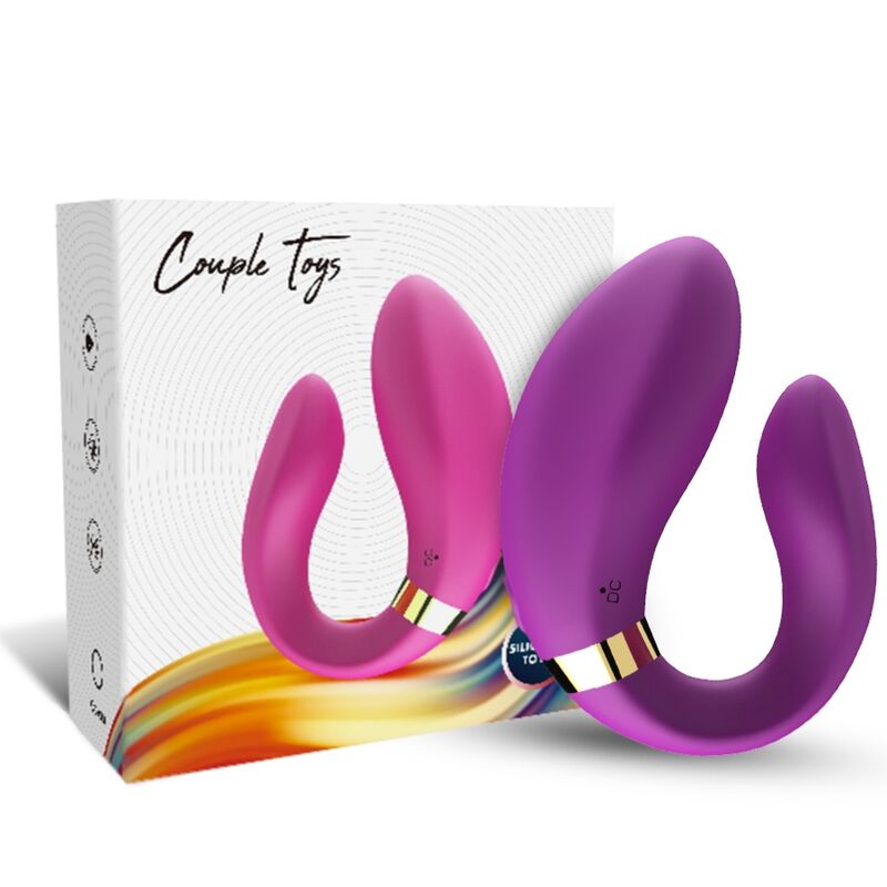 ARMONY - VIBRATEUR CROISSANT POUR COUPLES TÉLÉCOMMANDE VIOLET