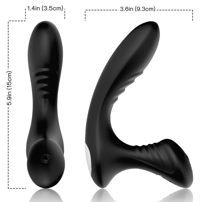 ARMONY - STORM VIBRATEUR ANAL PROSTATE & PLUG TÉLÉCOMMANDE NOIR