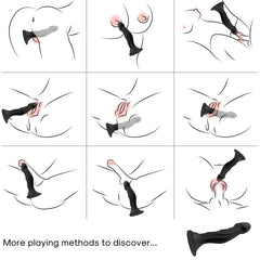 ARMONY - GODE VIBRATEUR & PLUG ANAL TÉLÉCOMMANDE NOIR